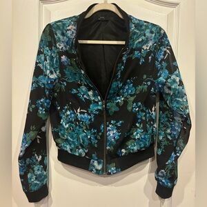 Floral bomber jacket